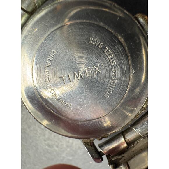 Vintage Timex Mechanical 160502471 Mercury Manual Silver Tone Chrome Plated - Picture 10 of 12